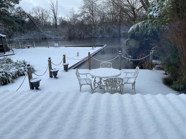 Noosa garden snow from bedroom